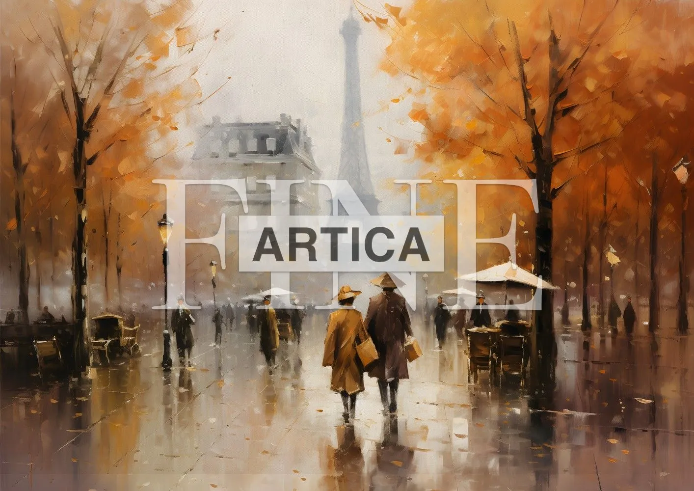 Autumn Rain in Paris