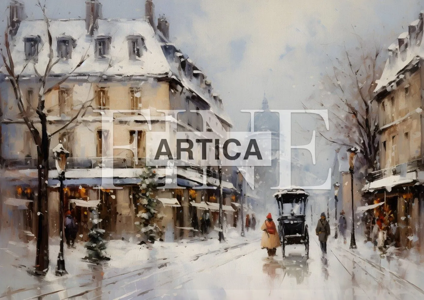 Snowfall Over the City of Lights