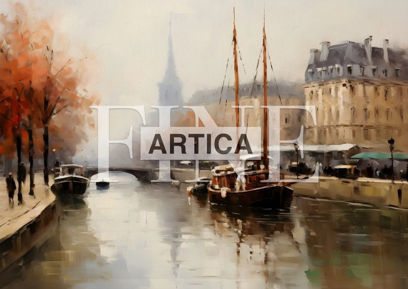 Autumn Mist on the Seine