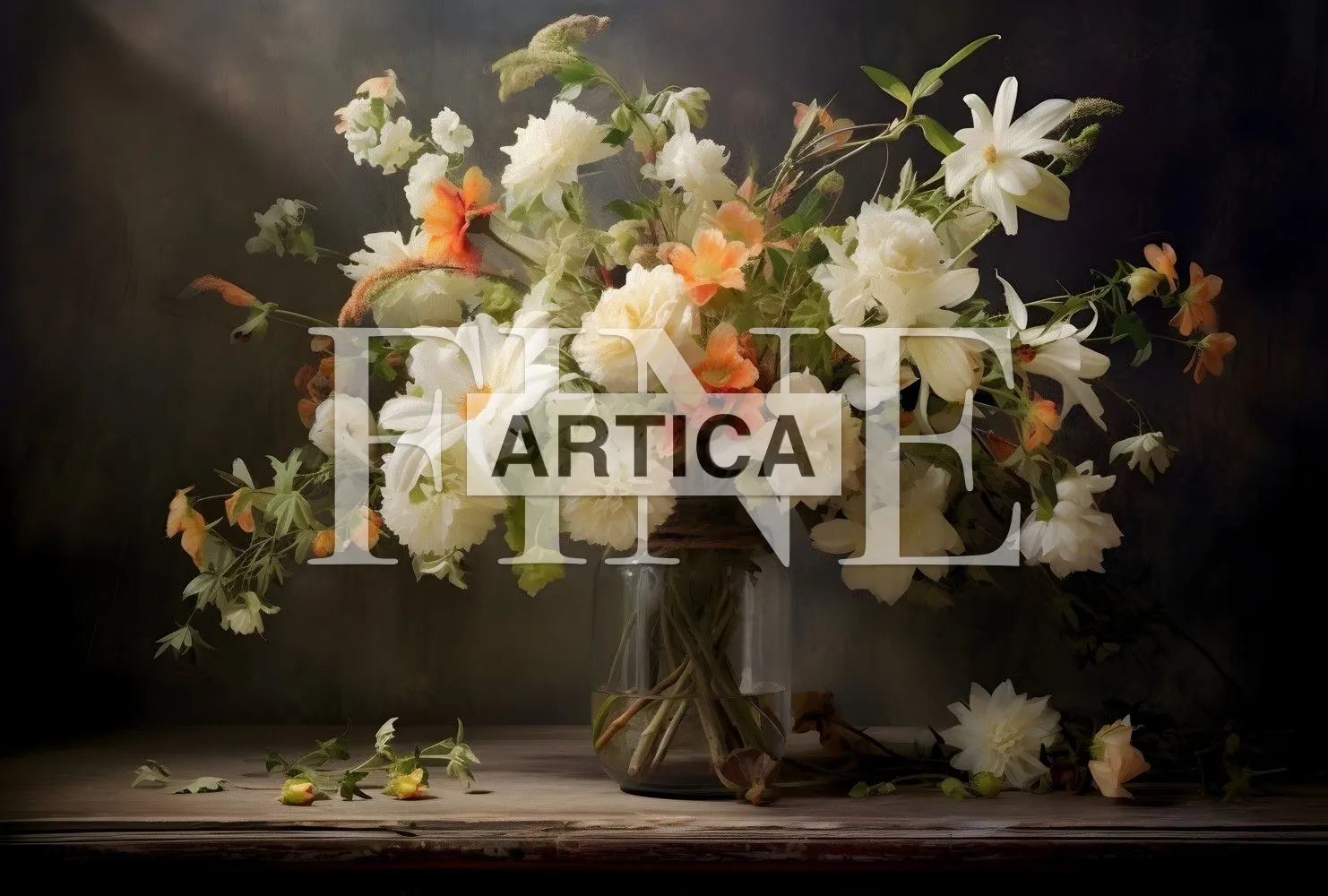 Rustic Bouquet: A Dance of Light and Shadow