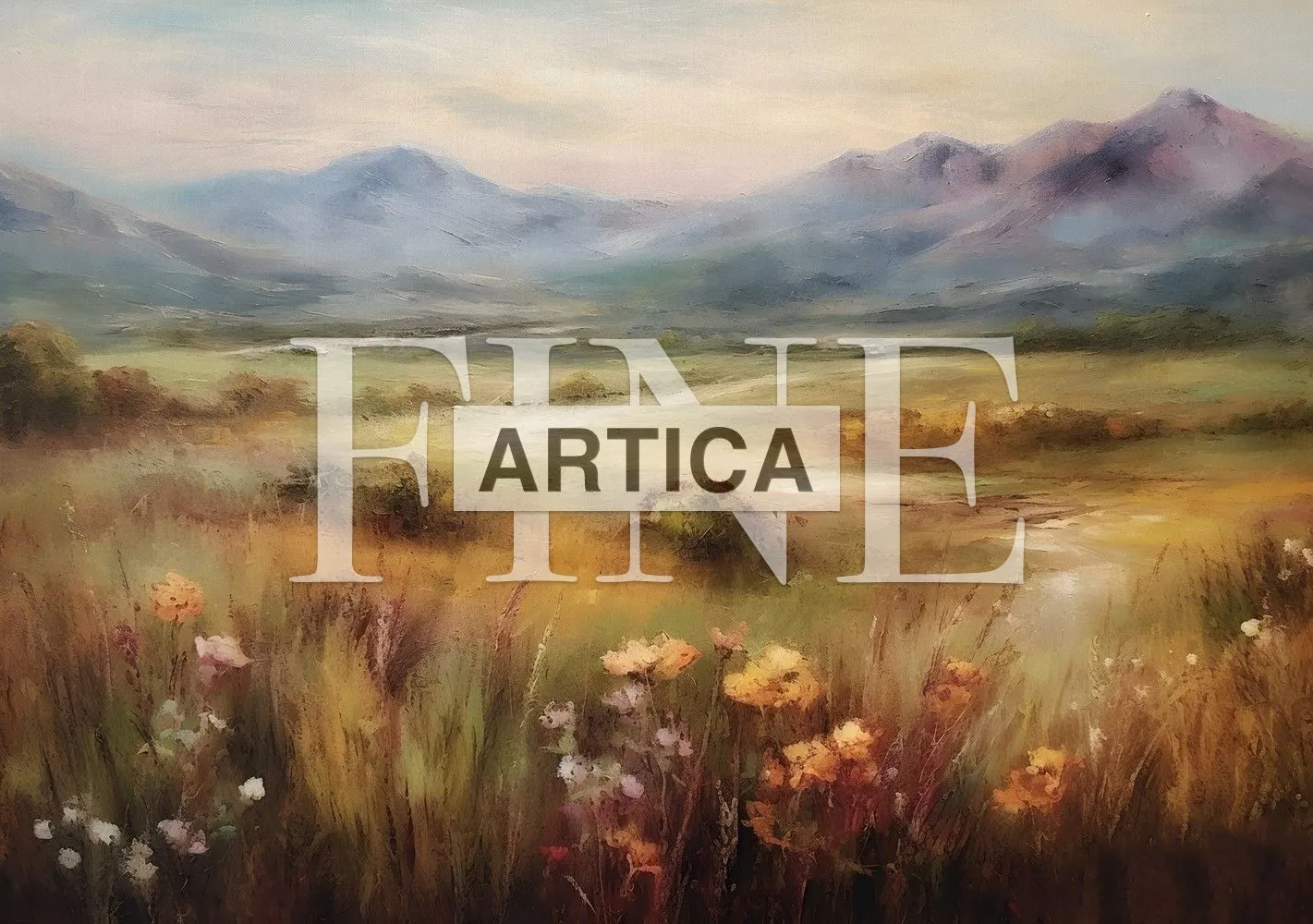 Amber Twilight: The Meadow's Embrace