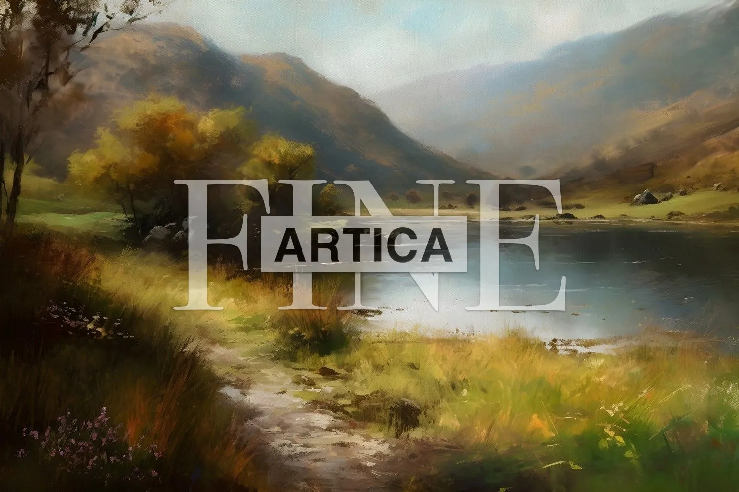 Valley Repose: A Tranquil Lakeside Morning