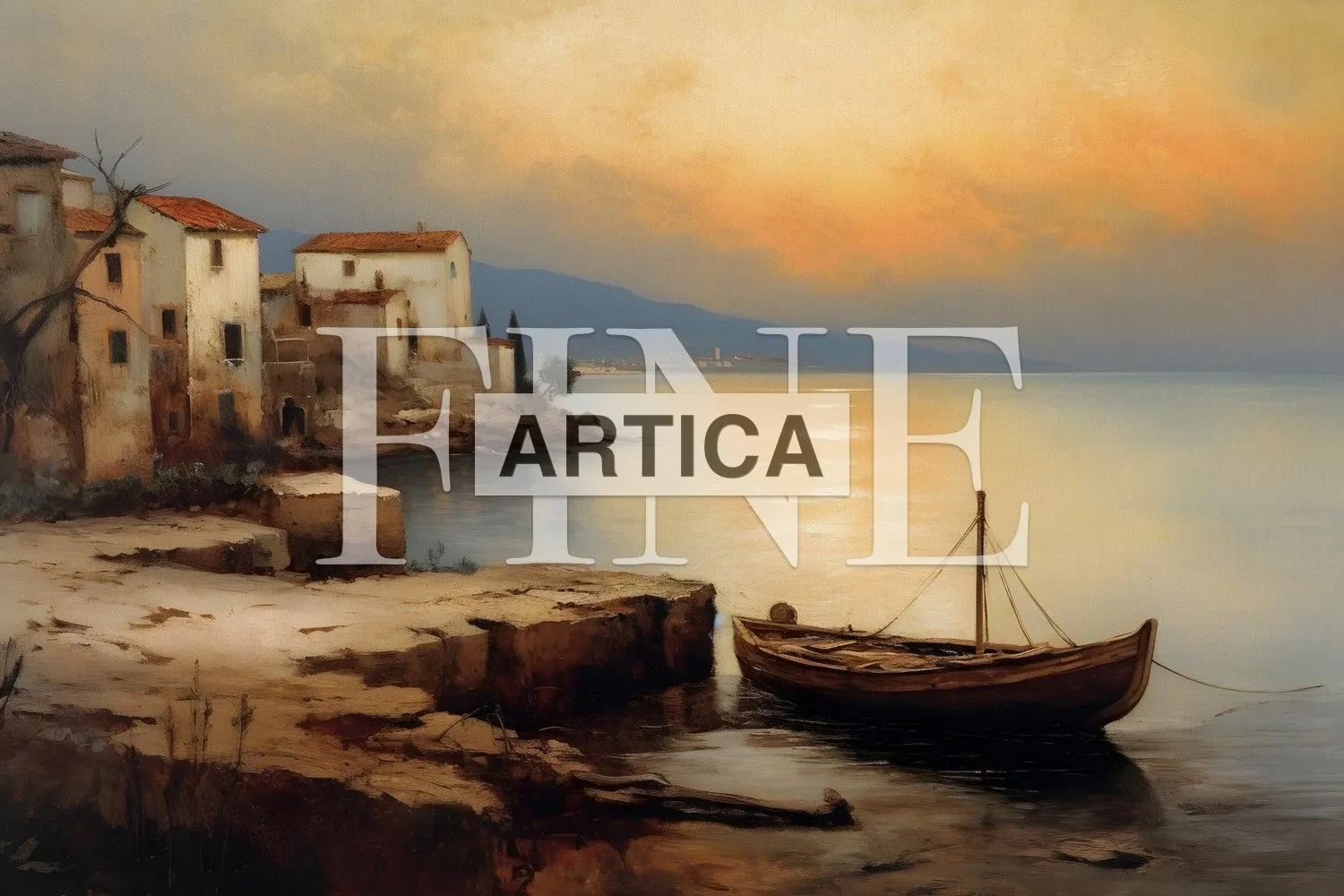 Twilight Harbor: A Mediterranean Reverie