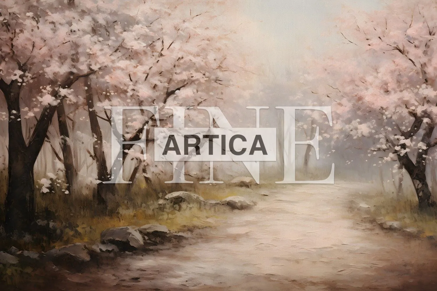 Blossom-Lined Pathway