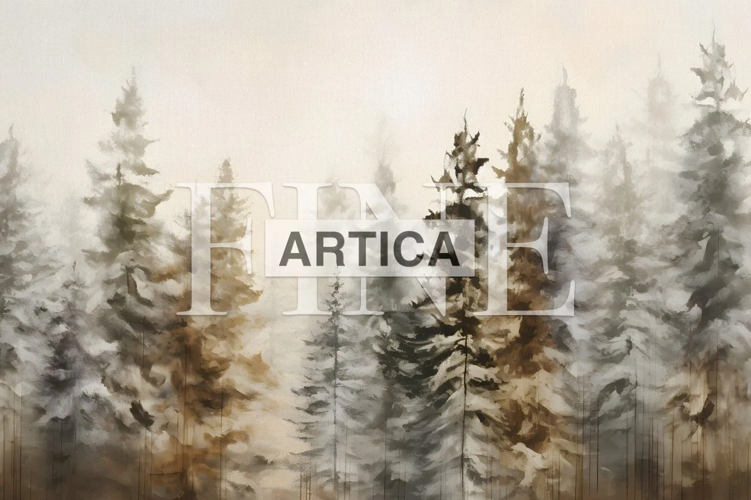 Whispering Pines: A Misty Dawn